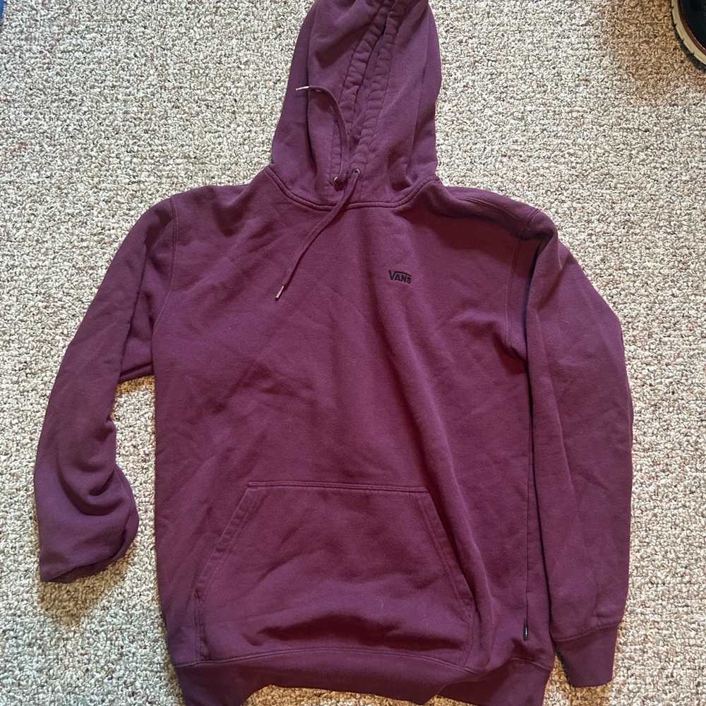 Vans Men's Maroon Hoodie